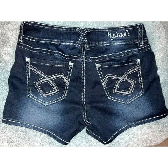 Hydraulic Dark Wash Shorts - Picture 2 of 3